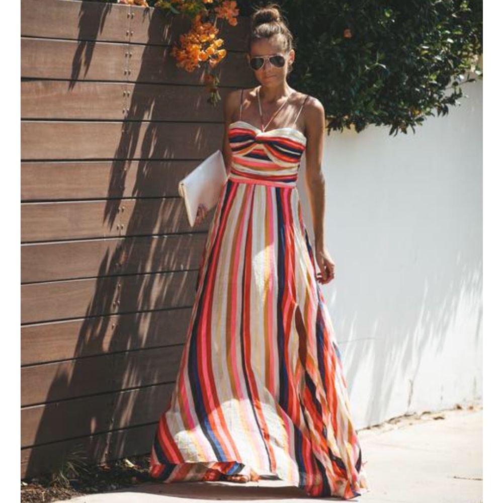 Vici dolls Striped Maxi Dress